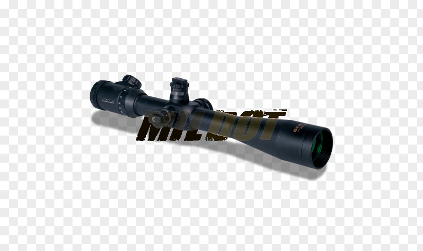 Weapon Telescopic Sight Reticle Optics Red Dot Milliradian PNG