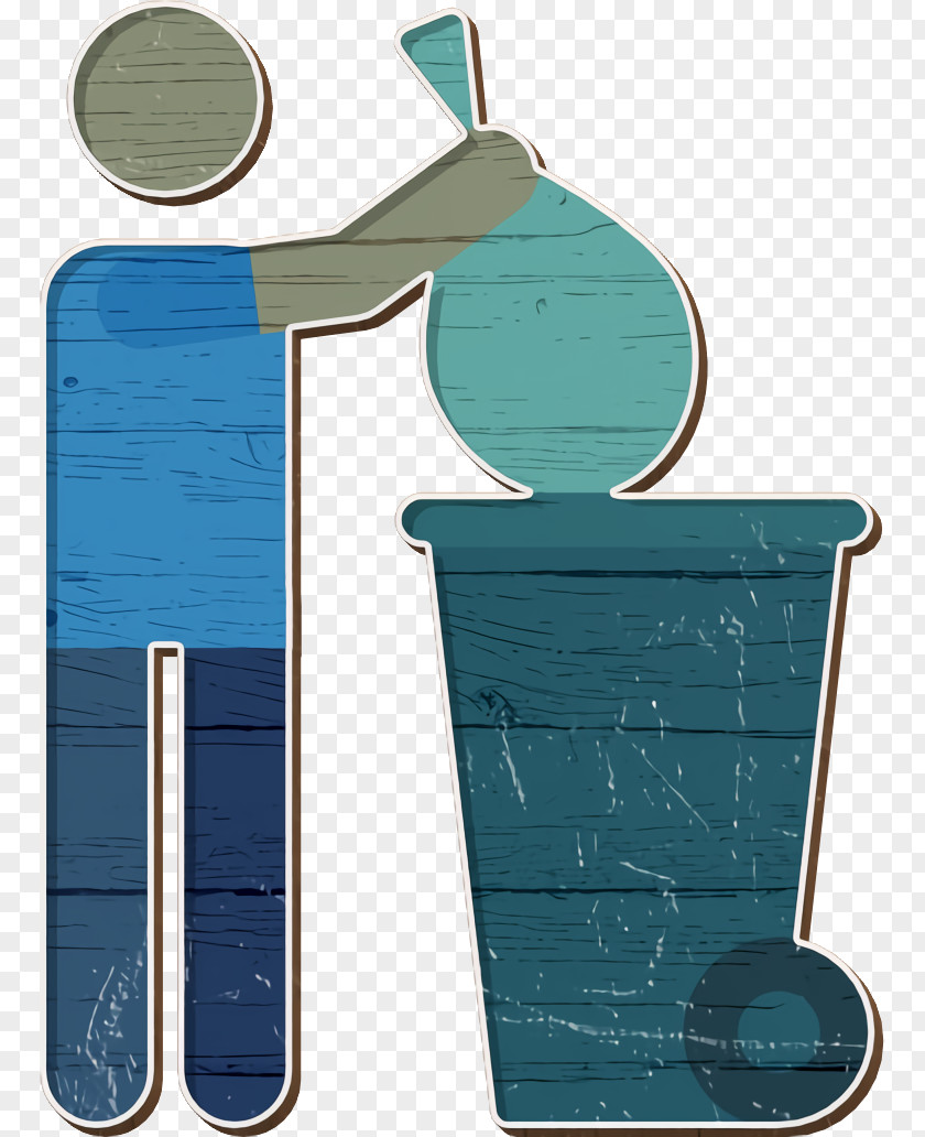 Garbage Icon Trash Daily Routine Human Pictograms PNG