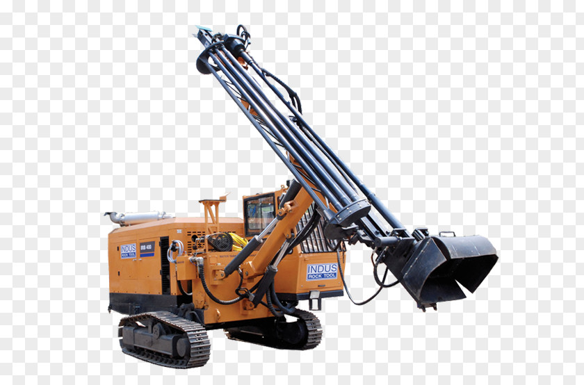 Rock Blast Heavy Machinery Augers Crane Hydraulic PNG