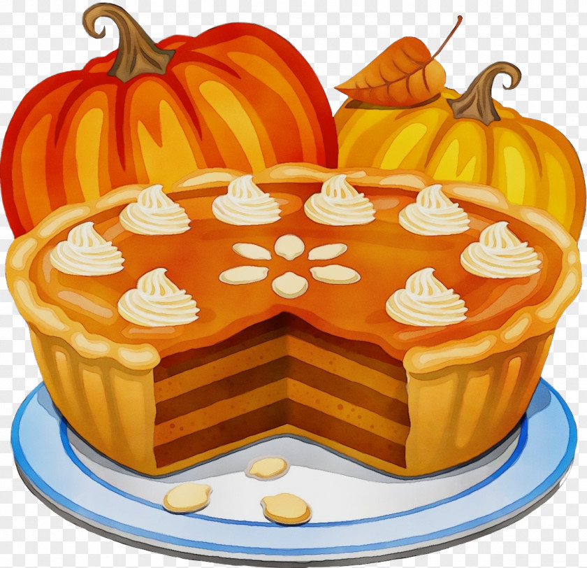 Sugar Cake Buttercream Thanksgiving Pumpkin PNG