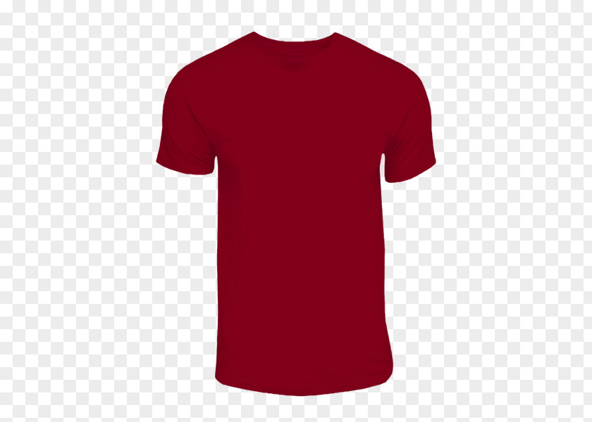 T-shirt Red Sleeve Neck Font PNG