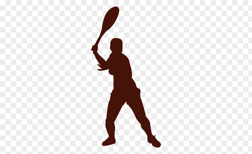 Tennis Player Silhouette PNG