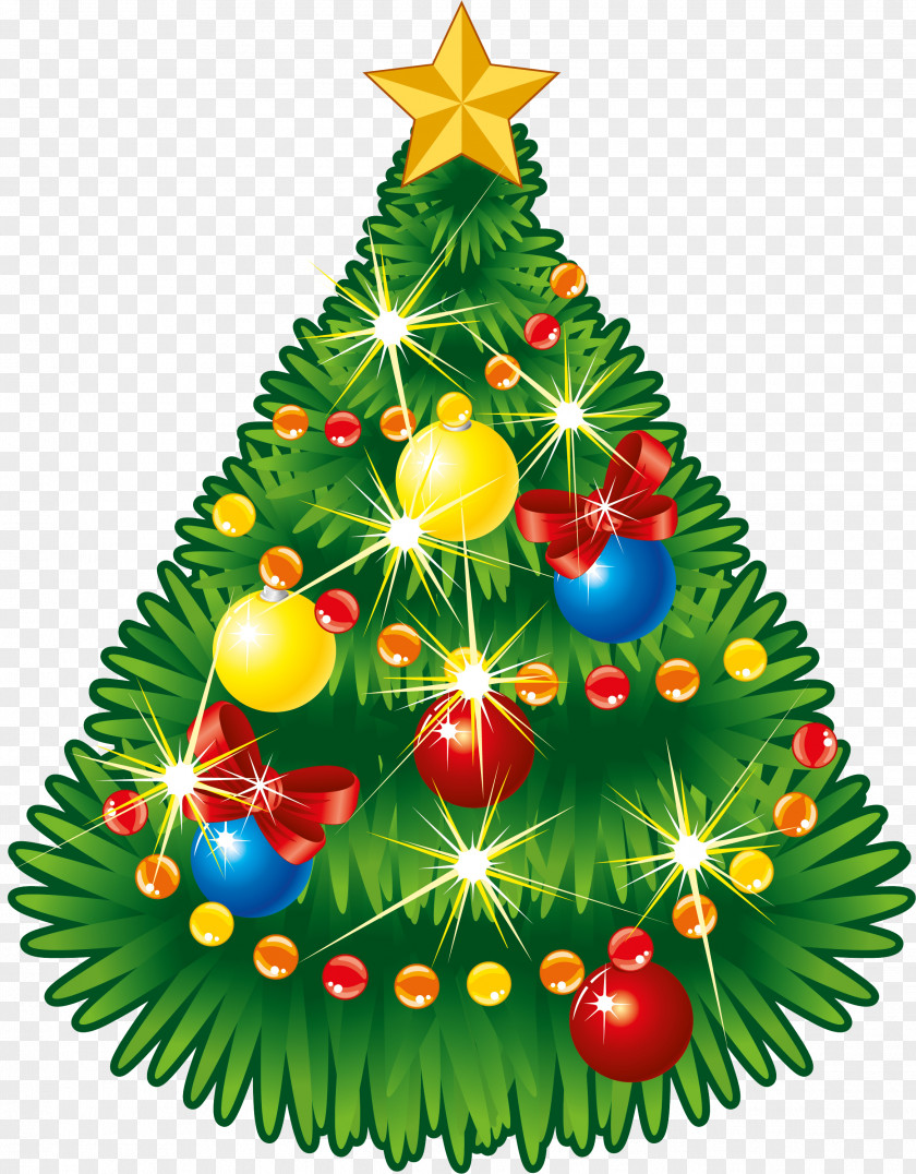 Christmas Tree Tree-topper Clip Art PNG