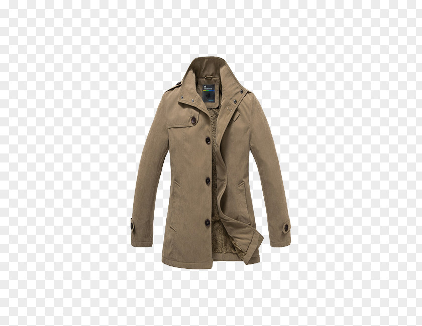 Men's Gray Winter Coat Trench Jacket Parka Sleeve PNG