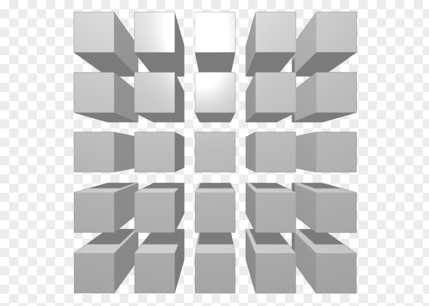 Perspective Grid Three-dimensional Space Cube PNG