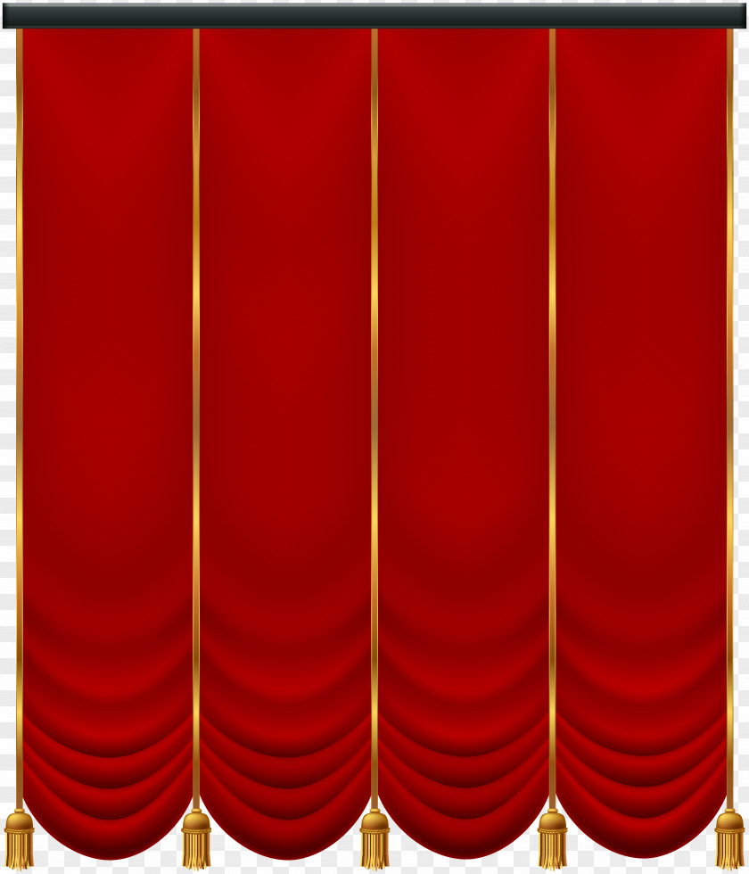 Red Curtain Transparent Clip Art Icon PNG