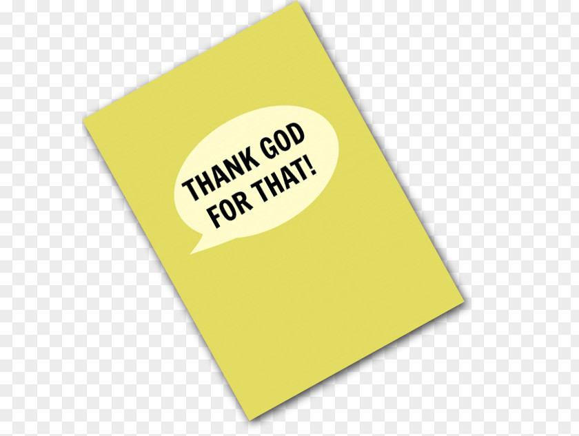 Thank God Paper Post-it Note Logo Font PNG