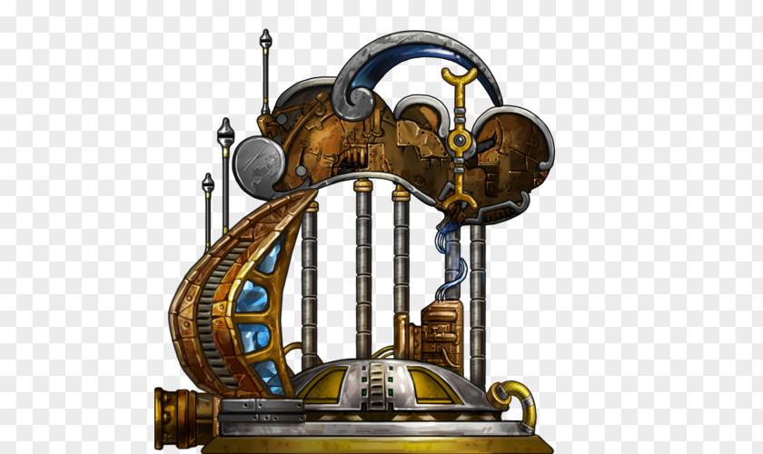 Brass Deepworld Machine Engine 01504 PNG