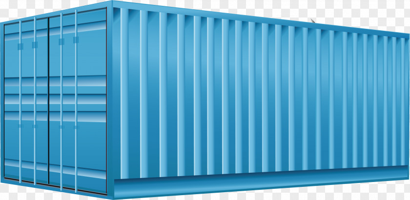 Container Vector Element Logistics Truck Cargo Intermodal PNG