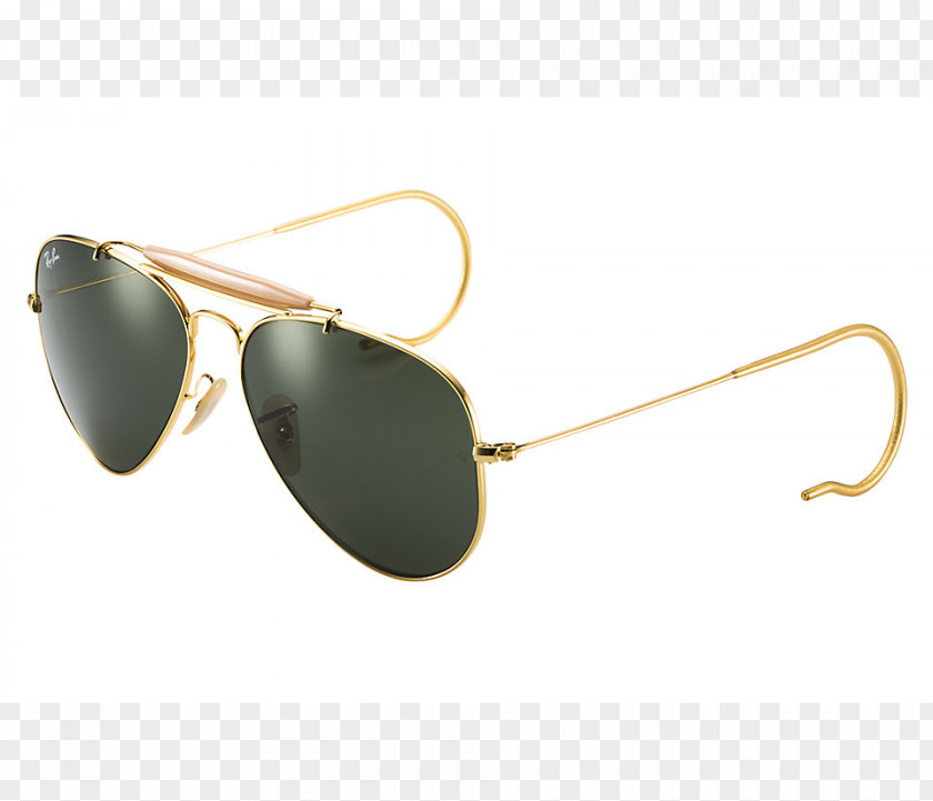 Ray Ban Ray-Ban Outdoorsman Aviator Sunglasses Round Metal PNG
