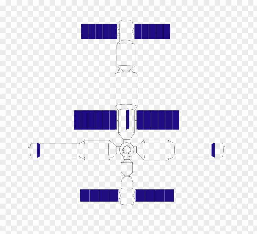 Space Station Cobalt Blue Purple Violet Pattern PNG