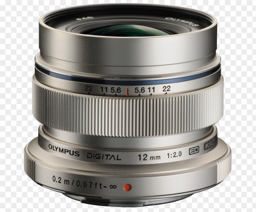 Camera Lens Olympus M.Zuiko 12mm F/2.0 Micro Four Thirds System Wide-angle PNG