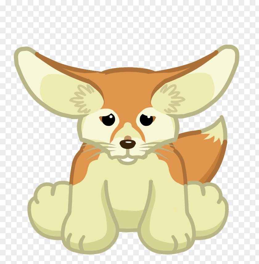 Fennec Fox Transparent Background Red PNG