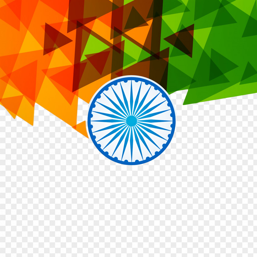 Logo Flag India Independence Day Celebration Background PNG