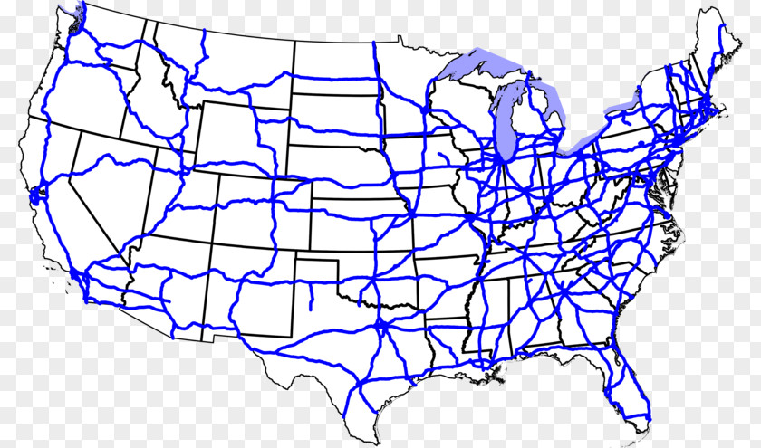Read Across America US Interstate Highway System 70 Road 40 Map PNG