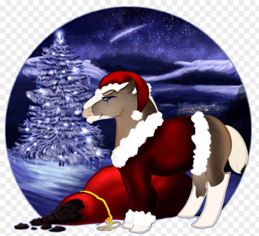 Reindeer Santa Claus Christmas Ornament Cartoon PNG