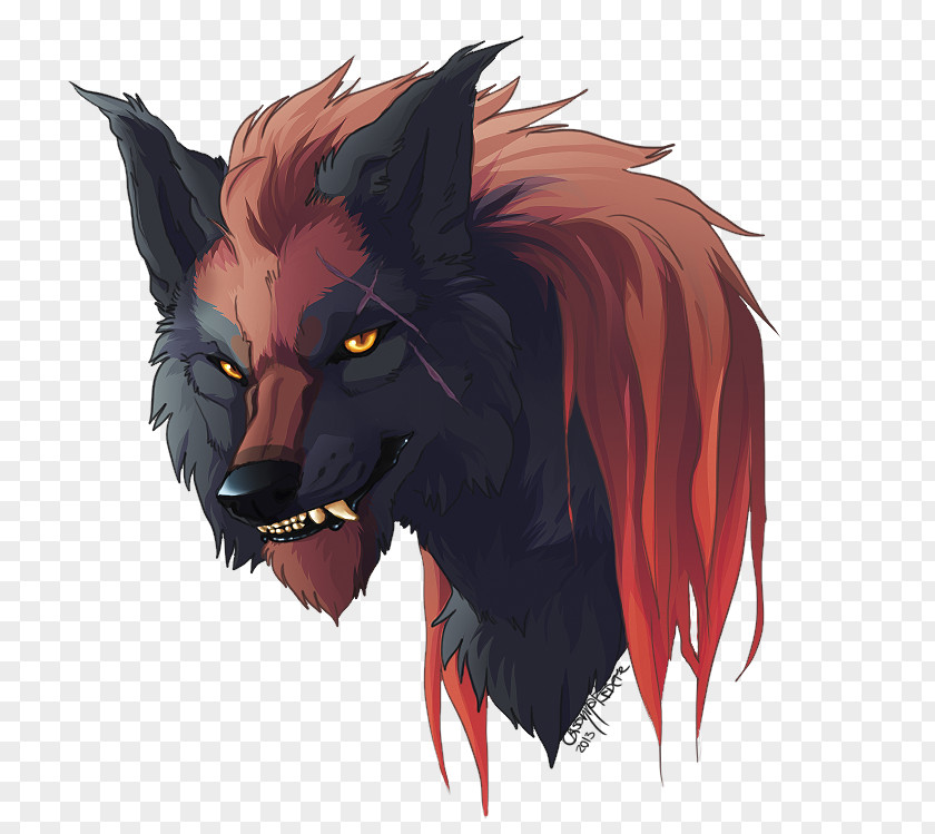 Wolf Dog Drawing Pack Black PNG