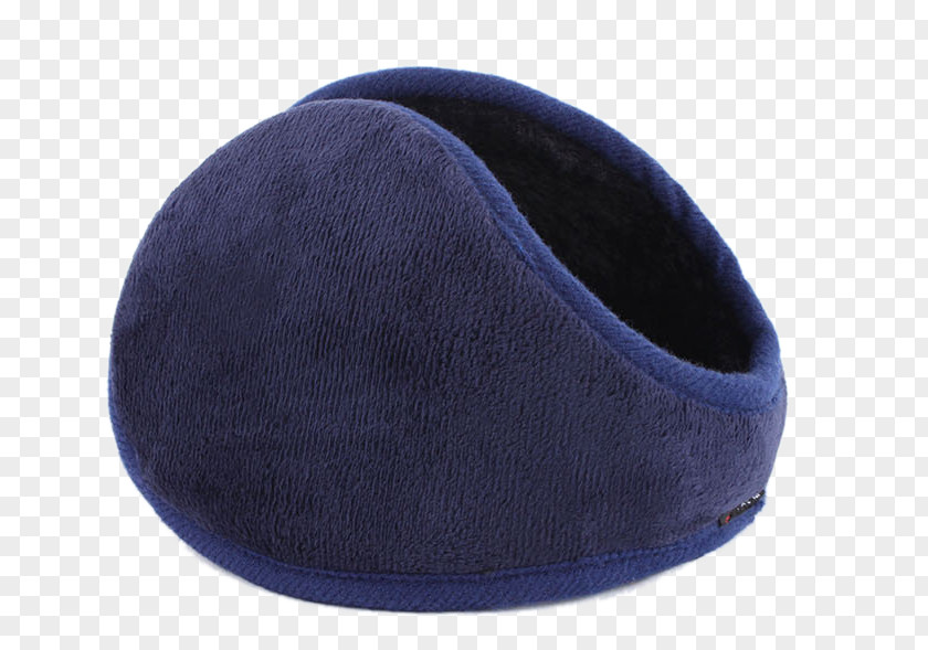 Adult Children Warm Winter Earmuffs Cobalt Blue Shoe PNG