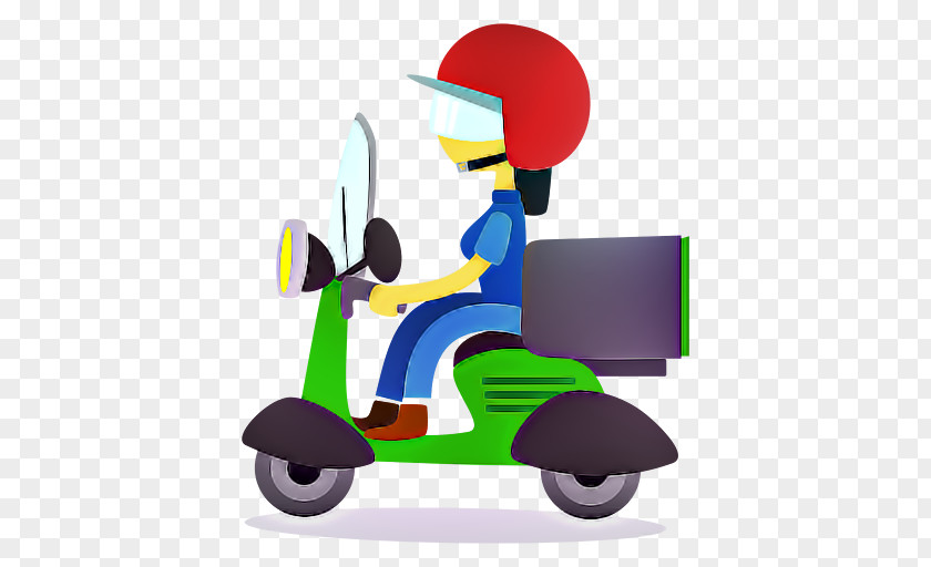 Cartoon Transport Vehicle Scooter Riding Toy PNG