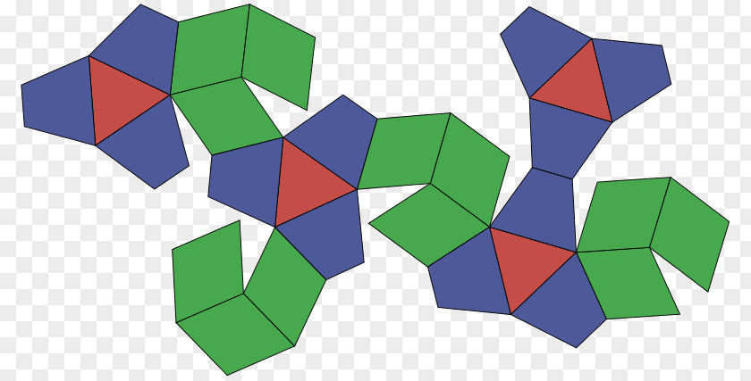 Dodecahedron Net Tetrated Polyhedron Johnson Solid PNG