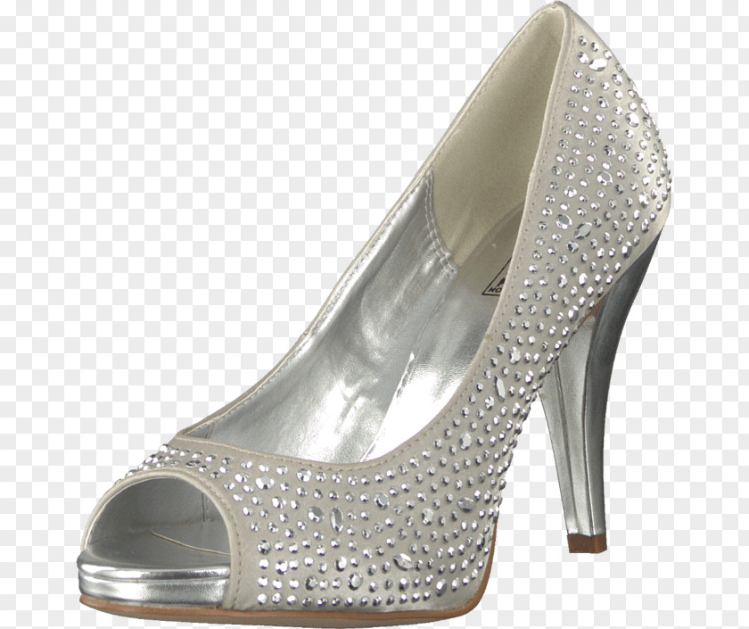 Grey CHEVRON Heel Silver Shoe PNG