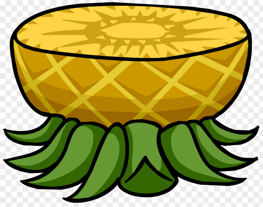 Pineapple Club Penguin Island Smoothie Igloo Table PNG