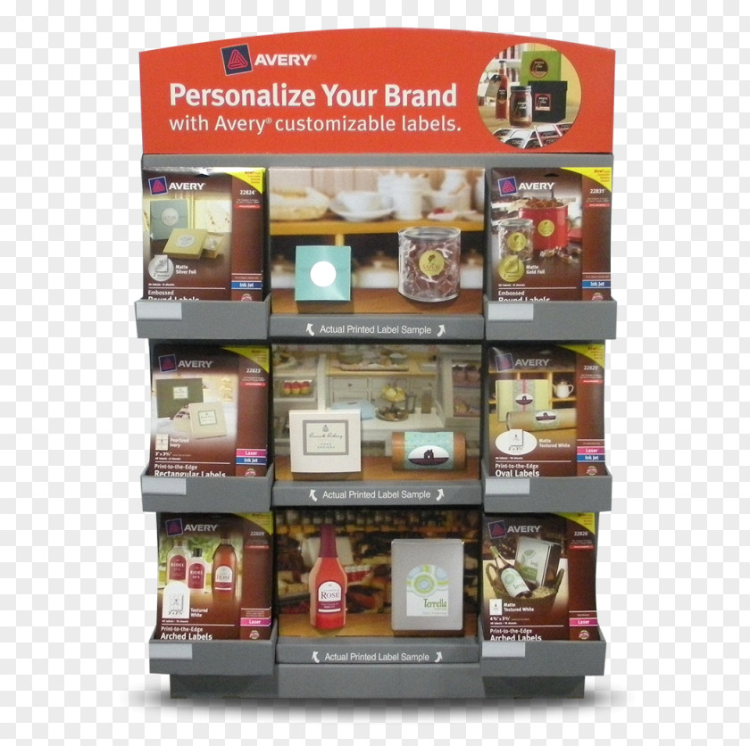 Red Packaging Shelf PNG