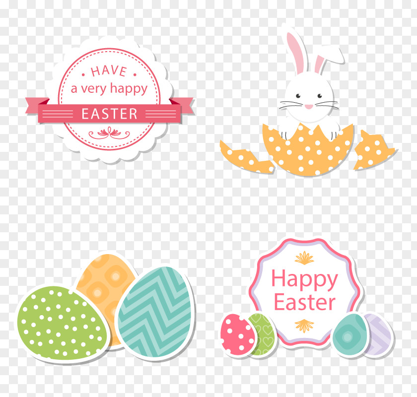 Vector Easter Bunny Egg Clip Art PNG