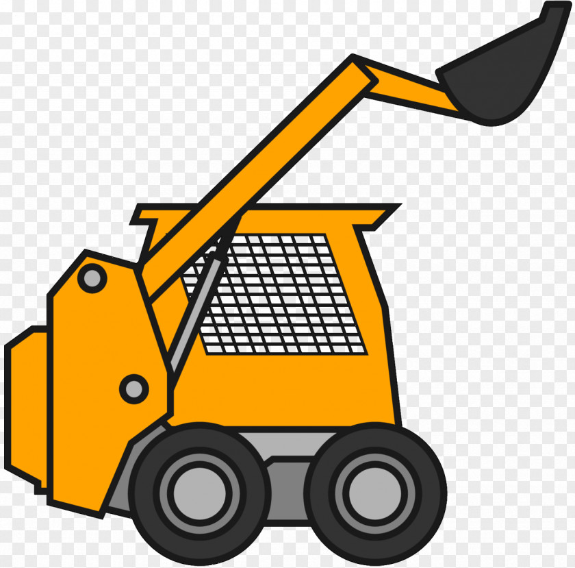 Vector Graphics Skid-steer Loader Machine Design PNG