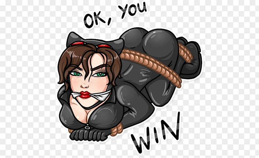 Cat Catwoman Sticker Telegram PNG