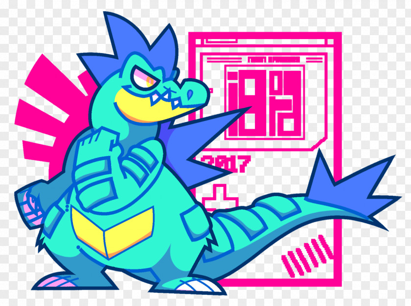 Espio The Chameleon Feraligatr Illustration Pokémon Totodile Art PNG