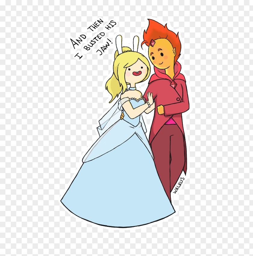 Finn The Human Fionna And Cake Flame Princess Kiss Comics PNG
