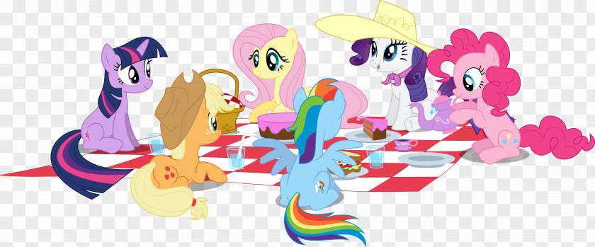 My Little Pony Twilight Sparkle Pinkie Pie Applejack Picnic PNG