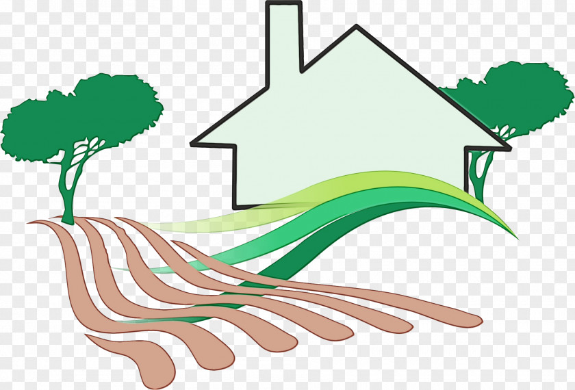 Plant Hut Green Clip Art Tree House Line PNG