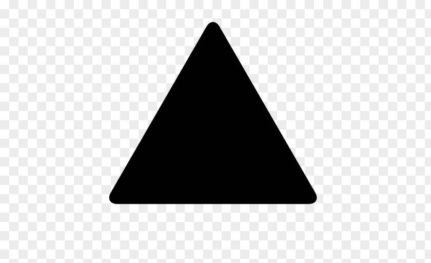 Triangle Black Shape PNG