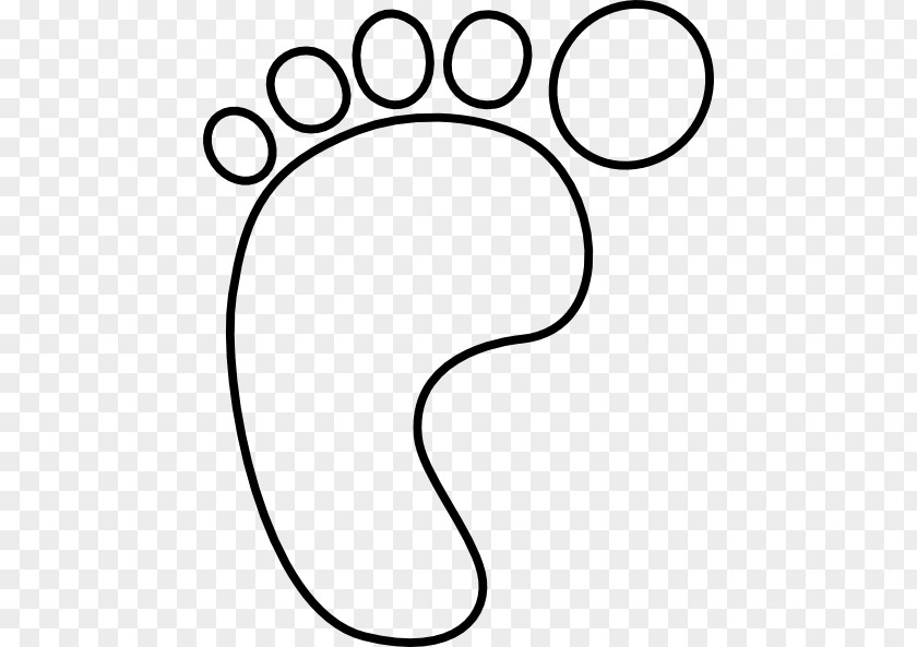 Toe Cliparts Footprint Infant Clip Art PNG