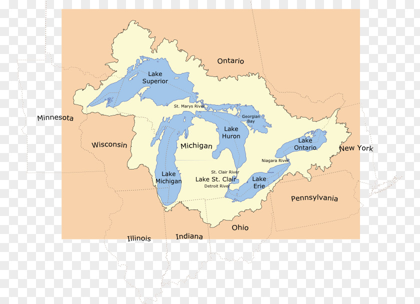 Lake Michigan Great Lakes Region Basin Superior PNG