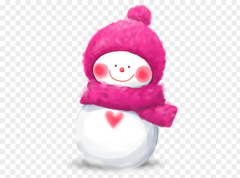 Red Hat Snowman Christmas Clip Art PNG
