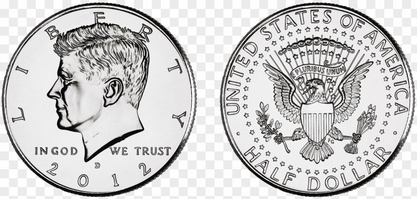 Coin Image Kennedy Half Dollar United States Mint PNG