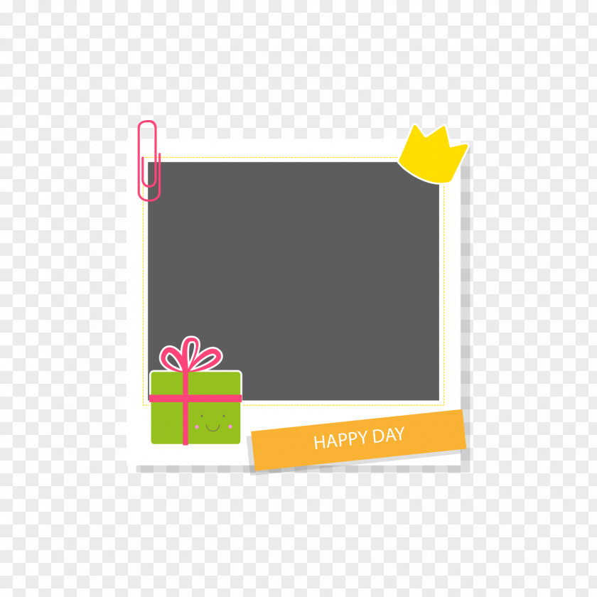 Green Gift Box Frame Picture PNG