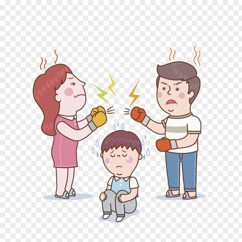 Quarrelling Parents Parent Child Illustration PNG
