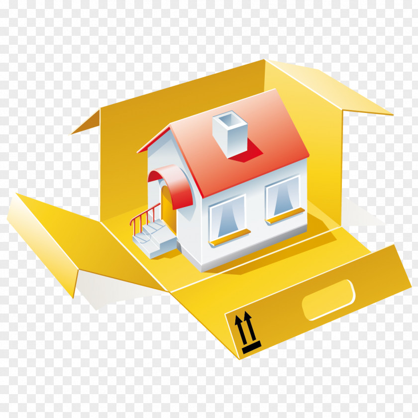 Creative House Cartoon Building PNG