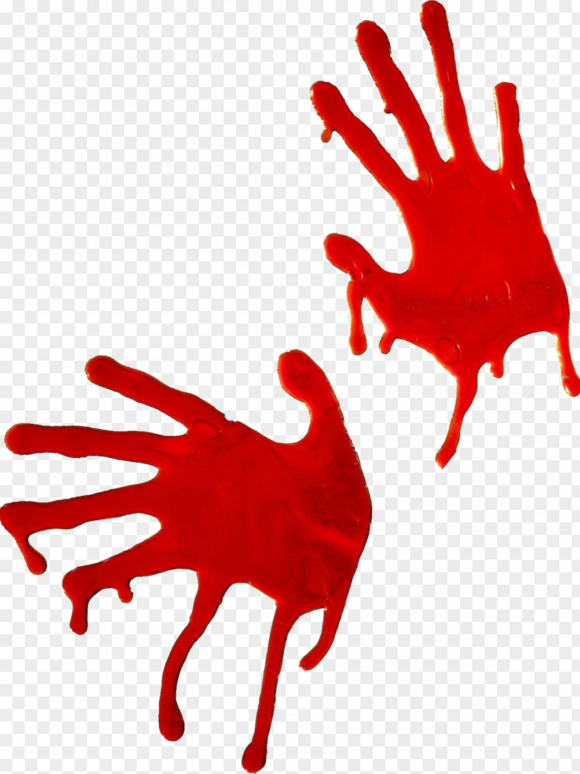 Red Handprint Window Costume Party Smiffys Halloween PNG