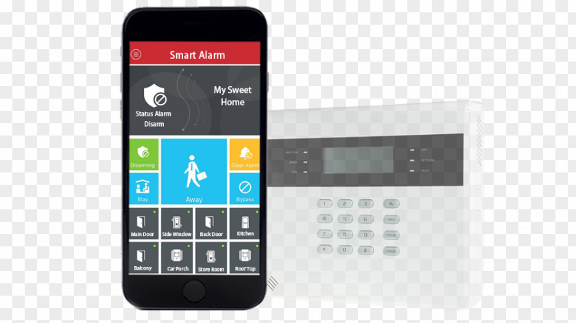Alarm System Security Alarms & Systems Device Mobile Phones Closed-circuit Television Home Automation Kits PNG