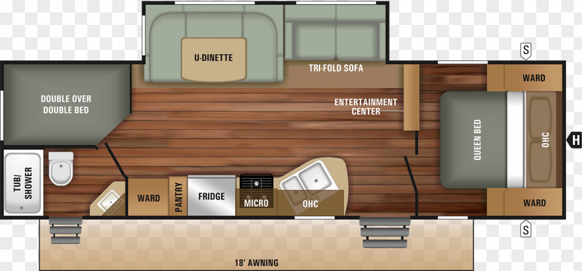 Car Exit One RV Campervans Big Sky Floor Plan PNG