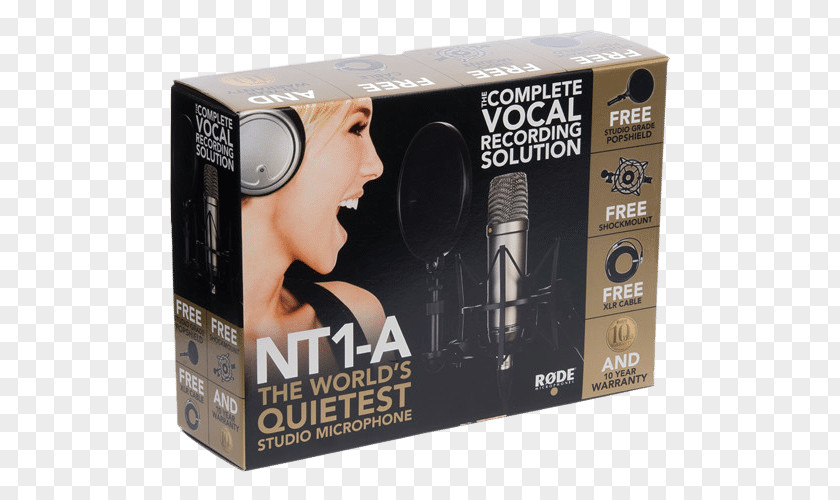 Microphone RØDE NT1-A Condensatormicrofoon Recording Studio PNG