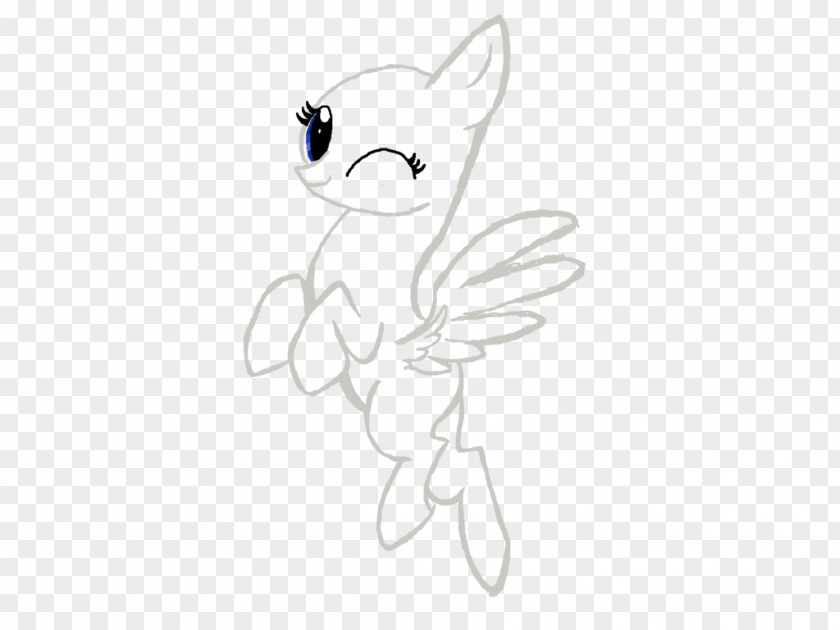 Pegasus Outline My Little Pony Rarity Pinkie Pie Whiskers PNG