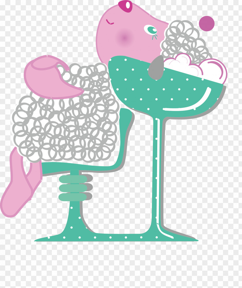 Vector Cute Little Sheep Computer File PNG