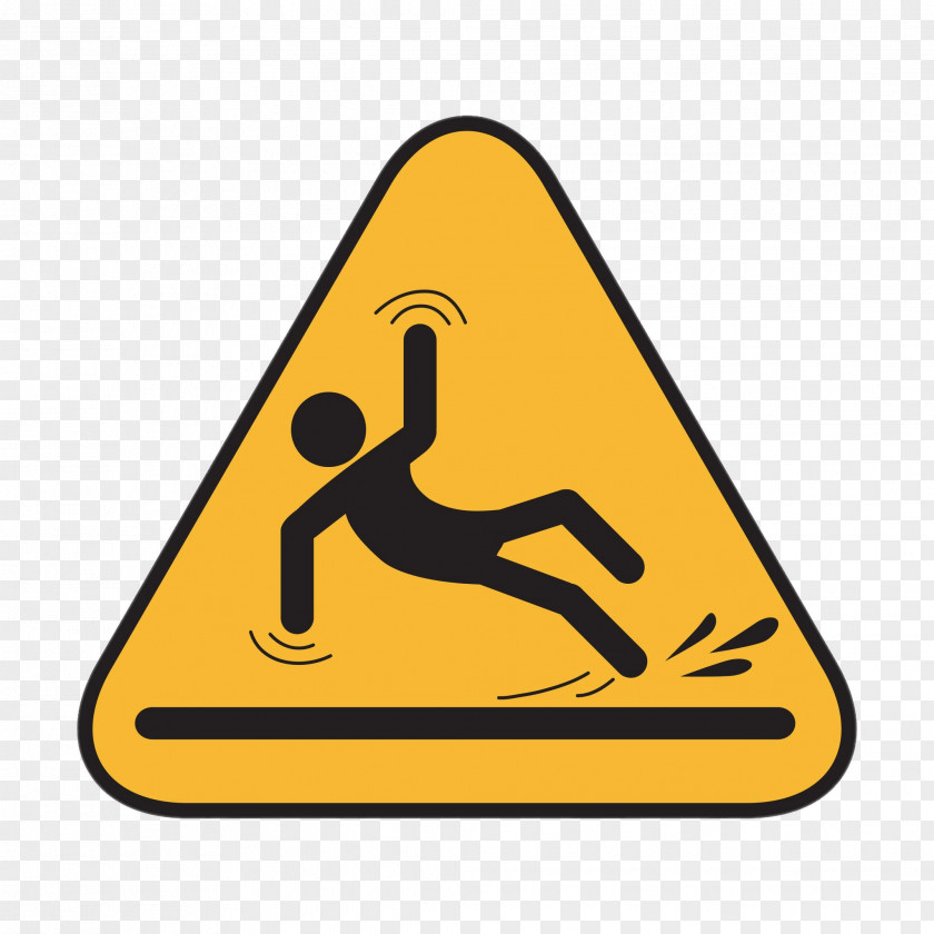 Accident Wet Floor Sign Slip And Fall Business Warning PNG
