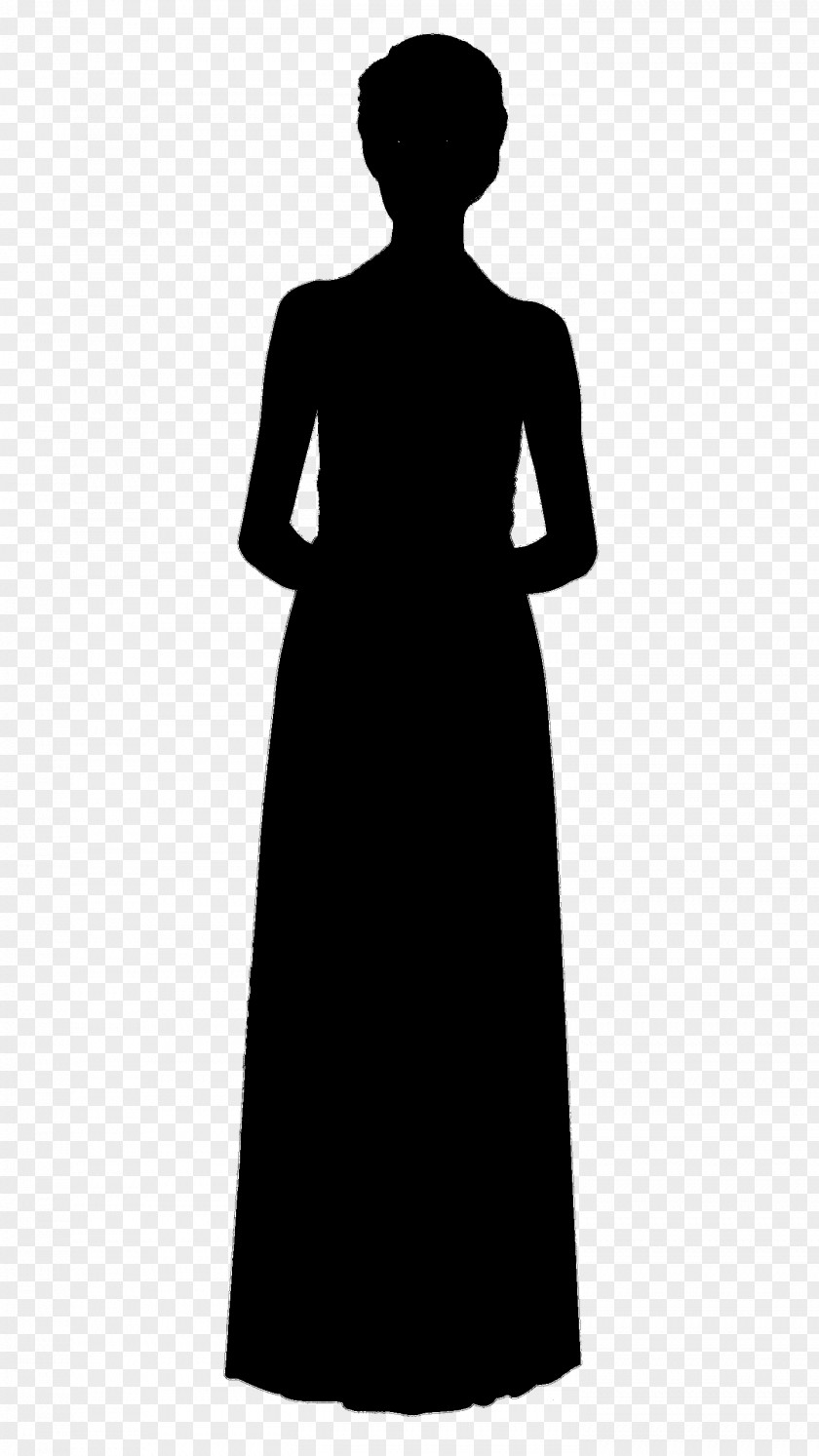 Dress Shoulder Sleeve Gown Silhouette PNG